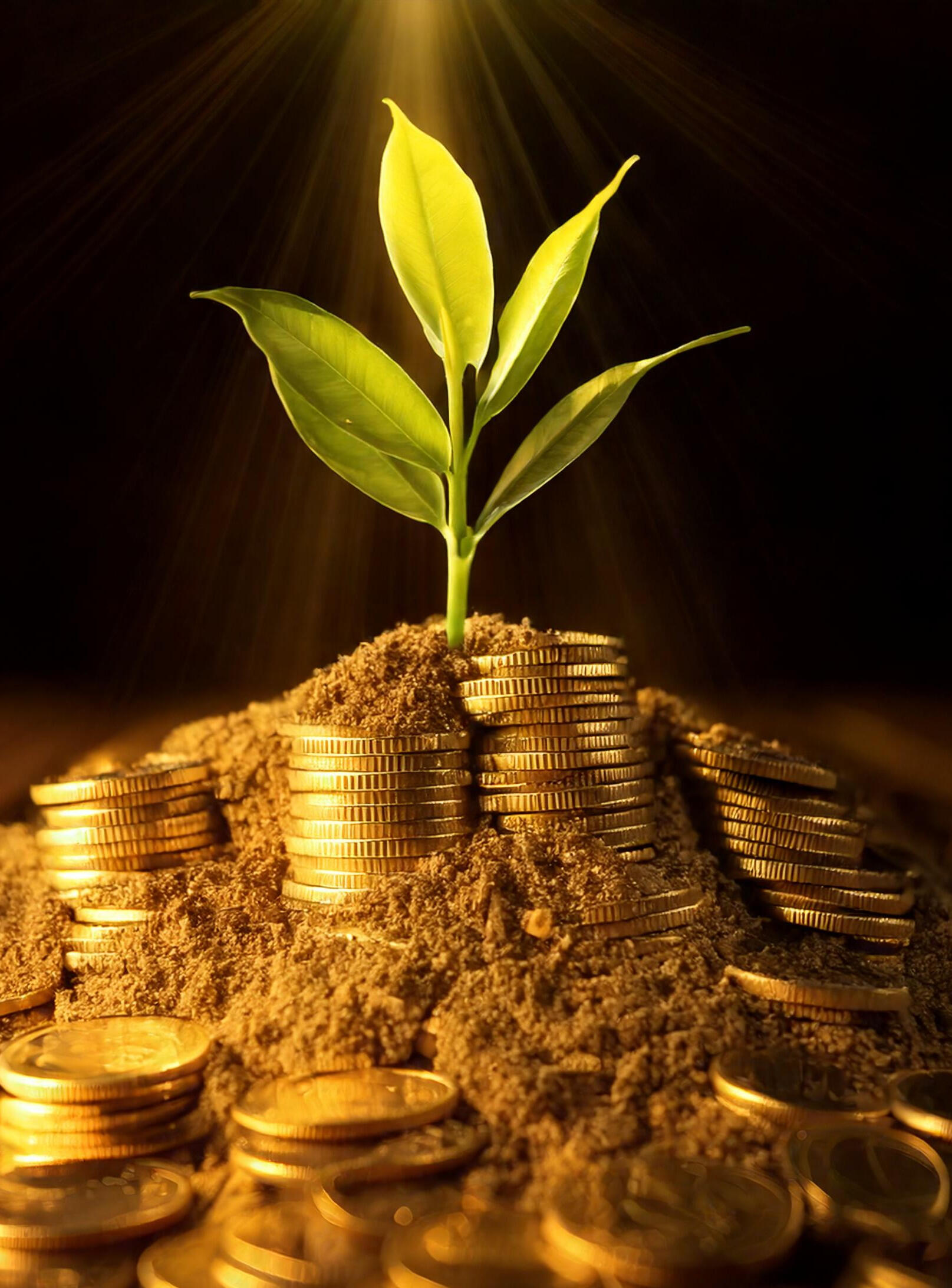 Man holding plant in hand